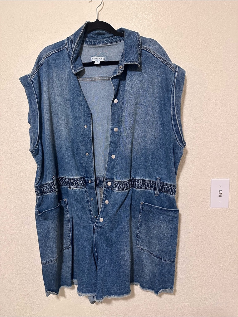 And now this Blue Denim Sleeveless Jumpsuit Romper